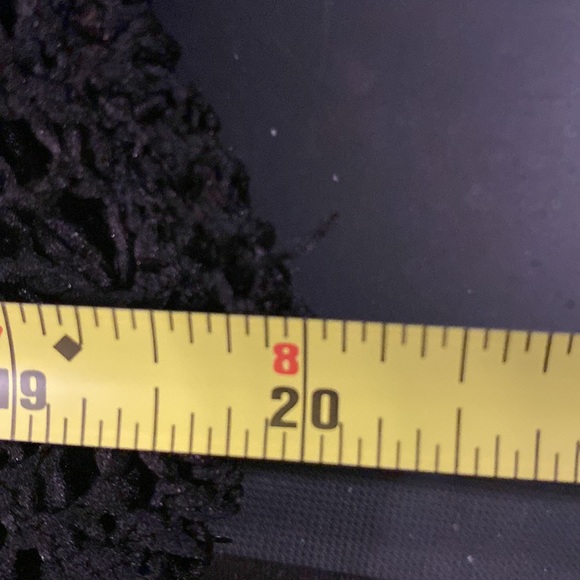 EXPRESS - vest tank: black scoop neck open knit sheer w sequins - L - Picture 7 of 16